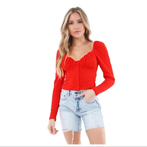 FREE PEOPLE BOHO V-NECK BUTTON DOWN BLOUSE TOP A2C - Picture 10 of 16